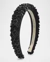 Lelet Ny Robyn Headband W/ Floral Appliques In Black