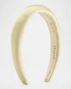 Lelet Ny Robyn Silk Padded Headband In Yellow
