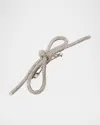 Lelet Ny Sasha Crystal Bow Barrette In Rhodium
