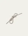 Lelet Ny Sasha Crystal Bow Barrette In Rhodium