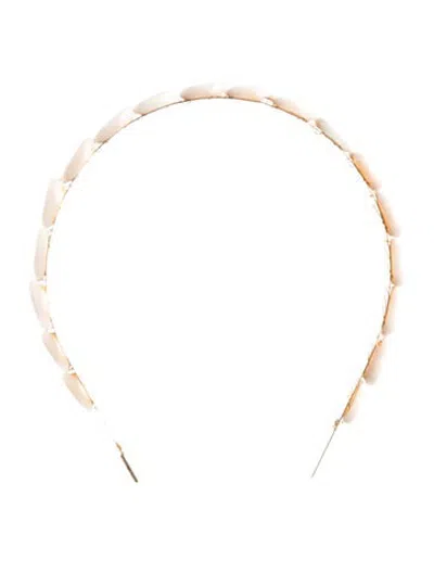 Pre-owned Lelet Ny Seashell Headband In Neutrals