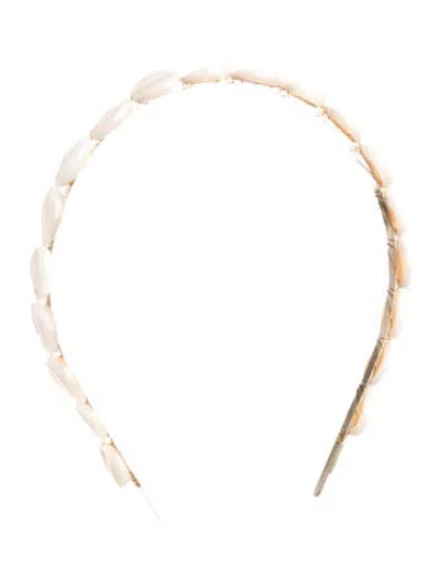 Pre-owned Lelet Ny Seashell Headband In Neutrals