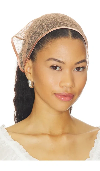 Lelet Ny Sheer Lace Bandana In Brown
