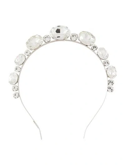 Pre-owned Lelet Ny Silver-tone Crystal Headband