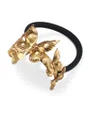 Lelet Ny Silvie Butterfly Ponytail Cuff In Antique Gold