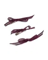 Lelet Ny Sophie Mini Bow Set In Plum