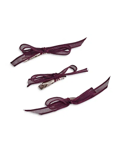 Lelet Ny Sophie Mini Bow Set In Plum