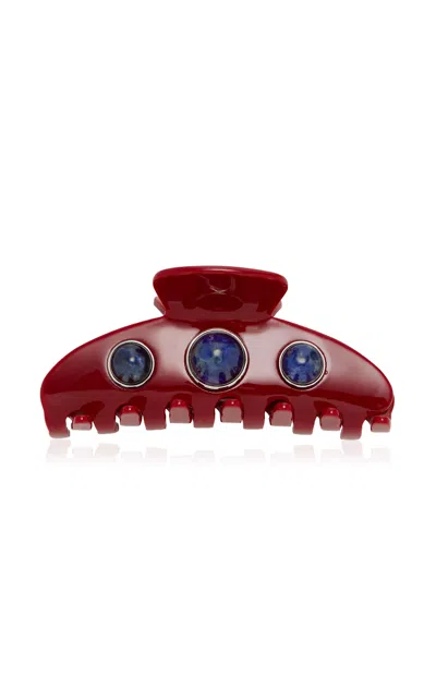 Lelet Ny Tasha Marble Claw Clip In Red
