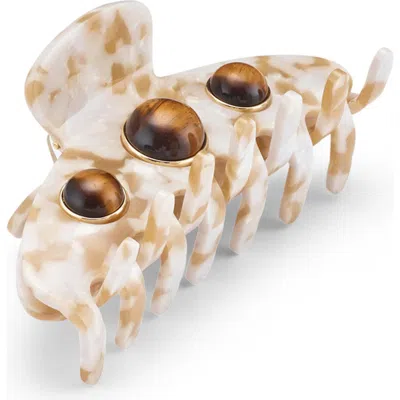 Lelet Ny Tasha Stone Claw Clip In Brown