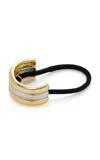 Lelet Ny Glossy Triple Arch Ponytail Cuff In Metallic