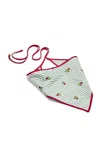 Lelet Ny Tulip Gingham Silk-organza Bandana In Red