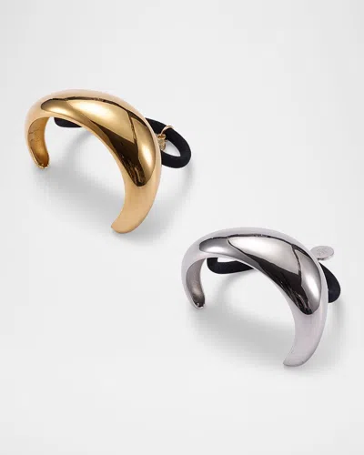 Lelet Ny Wave Brass Hair Tie, Set Of 2 In Mixed Metal