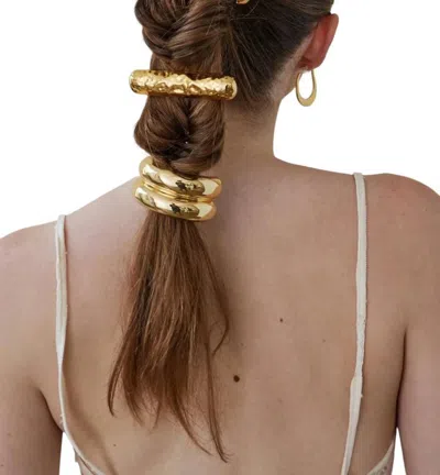 Lelet Ny Women's Glossy Arch Pony Cuff In Gold/blonde
