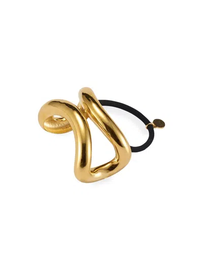 Lelet Ny Glossy Arched Ponytail Cuff In Gold