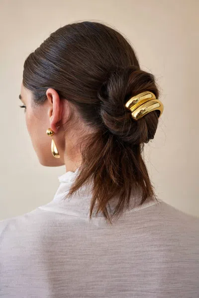 Lelet Ny Women's Glossy Double Arch Pony Cuff In Gold/blonde