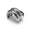 Lelet Ny Women's Glossy Double Arch Pony Cuff In Rhodium