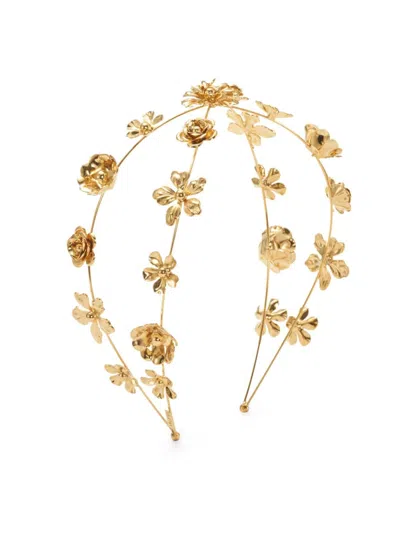 Lelet Ny Women's Penelope Exes Floral Headband In Gold