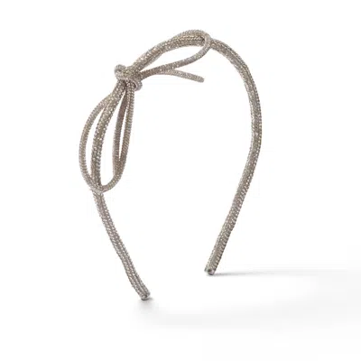 Lelet Ny Women's Sasha Bow Petite Strand Headband In Crystal