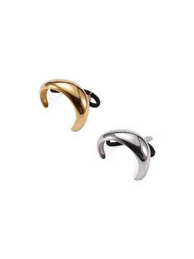 Lelet Ny Women's Wave 2-piece Hair Tie Set In Orange