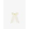 Lelet Ny Womens Butter Yellow/gold Amy Silk Bow Barrette