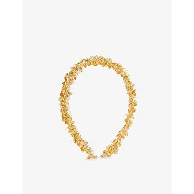 Lelet Ny Womens Marina Shell 14ct Gold Plated-brass Headband