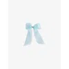 Lelet Ny Womens Sky Blue/rhodium Amy Silk Bow Barrette
