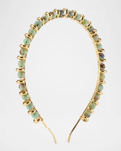 LELET NY XENIA STONE BEADED STRAND HEADBAND