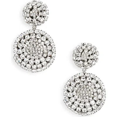 Lelet Ny Zoe Crystal Drop Earrings In Metallic