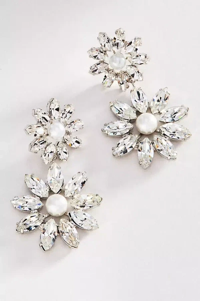 Lelet Ny Zuri Crystal Drop Earrings In Silver