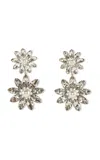 Lelet Ny Zuri Rhodium-plated Swarovski Crystal Earrings In Silver