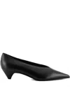 Lella Baldi 30mm Pointed-toe Leather Pumps In Multi