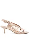Lella Baldi 60mm Satin Sandals In Neutral