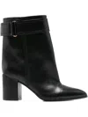 Lella Baldi Buckled Ankle Boots In Black