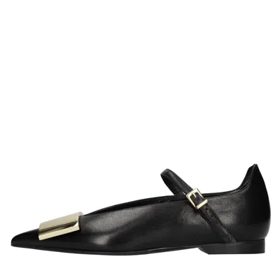 Lella Baldi Flat Shoes In Black