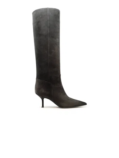Lella Baldi Le2619 Crosta Sensory Africa Leather Boots In Black