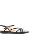 Lella Baldi Leather Buckle Sandals