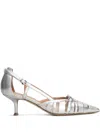 Lella Baldi Pumps In Silver Leather In 银色