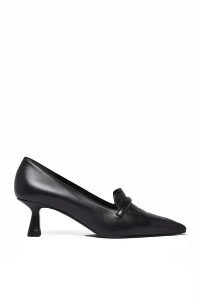 Lella Baldi Pointed Toe Pumps With Sculpted Heel In Black