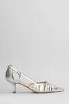 Lella Baldi Pumps In Silver Leather
