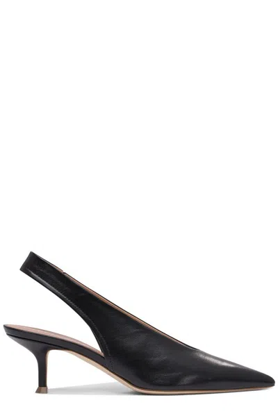 Lella Baldi Slingback Heeled Pumps In Black