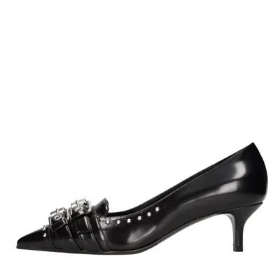 Lella Baldi With Heel Black In Nero Neri E Grigi