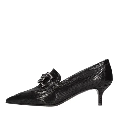 Lella Baldi With Heel Black In Nero Neri E Grigi