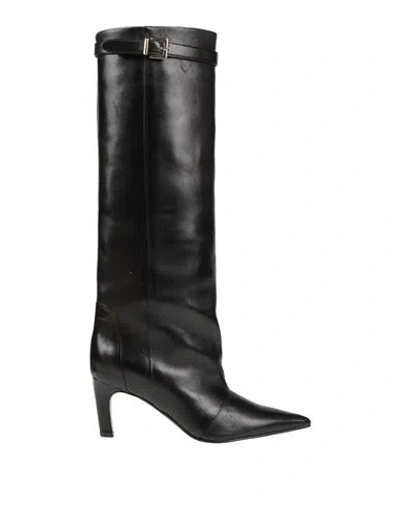 Lella Baldi Woman Boot Black Size 6 Leather