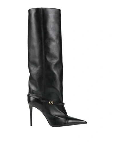 Lella Baldi Woman Boot Black Size 8 Leather