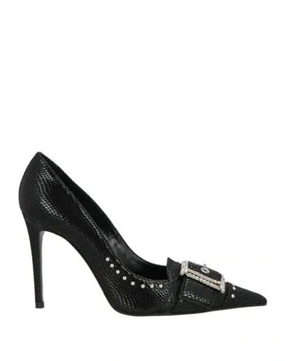 Lella Baldi Woman Pumps Black Size 10 Leather