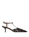 Lella Baldi Woman Pumps Black Size 7 Leather