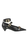 Lella Baldi Woman Pumps Black Size 7 Leather In Black
