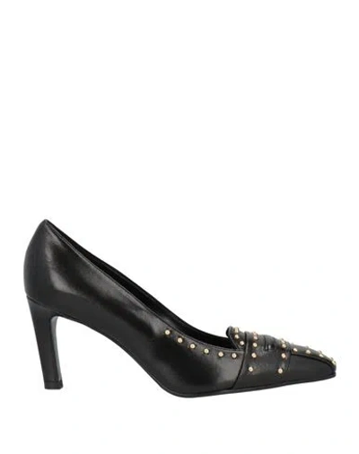 Lella Baldi Woman Pumps Black Size 7.5 Leather