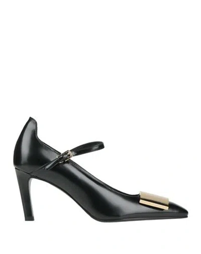 Lella Baldi Woman Pumps Black Size 8 Leather