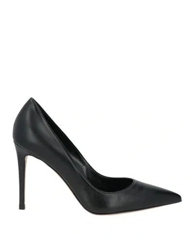 Lella Baldi Woman Pumps Black Size 9 Leather